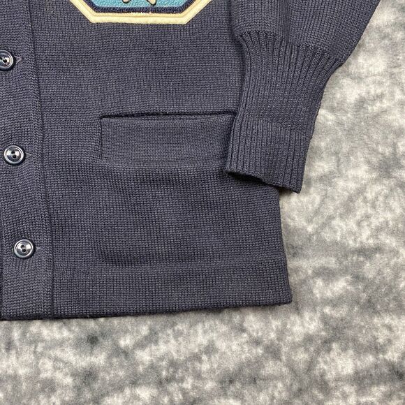 VTG Broadway Knitting Mills Sweater Size M Wool Varsity Letterman Oakmont HS 70s - Picture 6 of 14